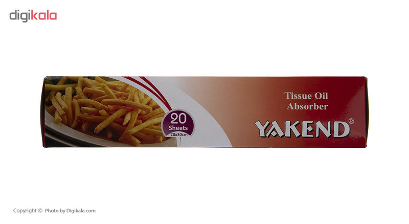 دستمال جذب روغن یاکند کد 100155 بسته 20 عددی