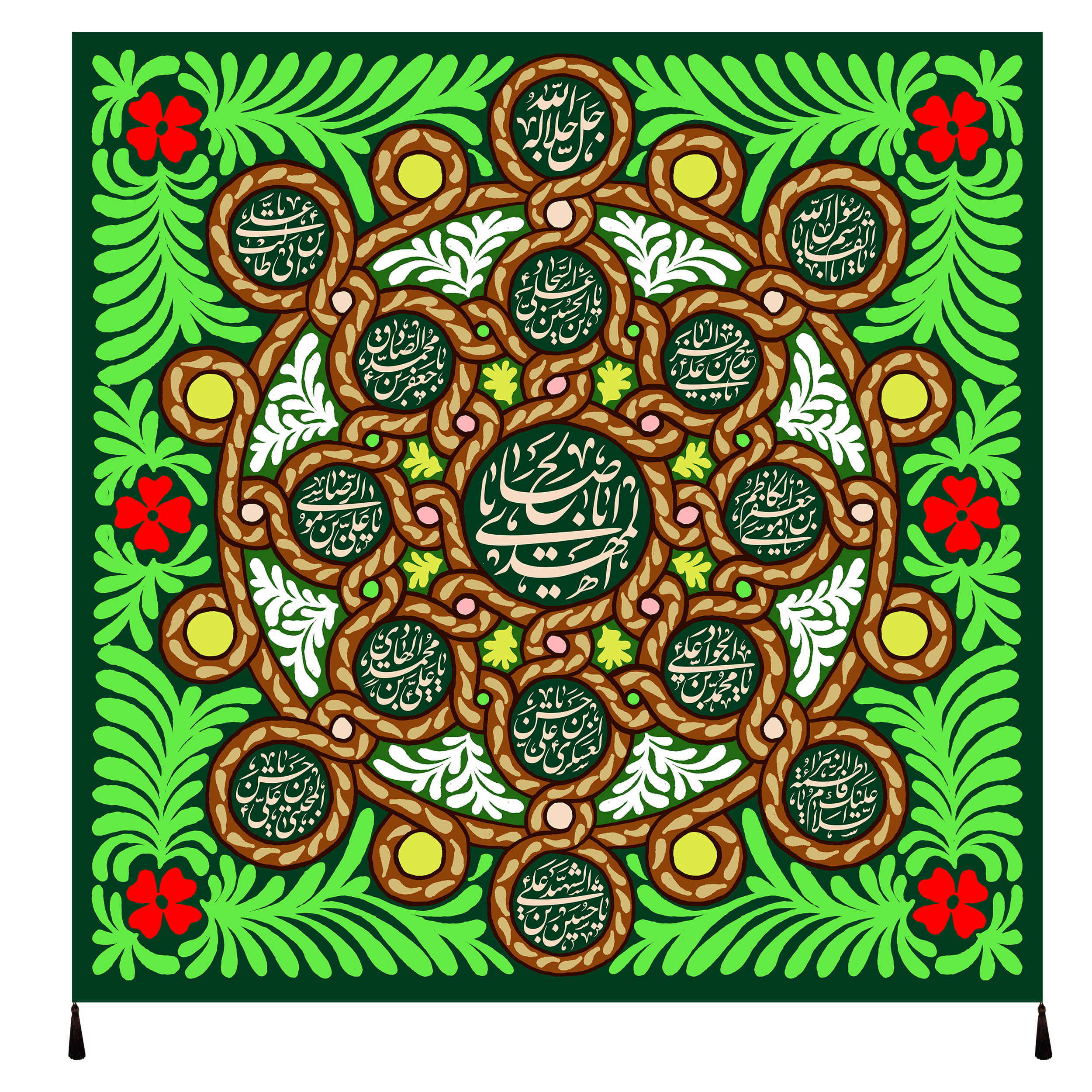 پرچم طرح یا اباصالح المهدی علیه السلام کد 1047
