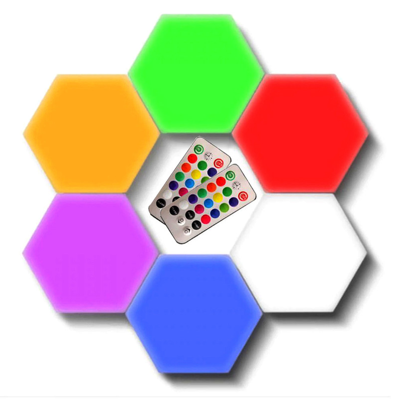 چراغ تزیینی مدل لمسی طرح RGB بسته 6 عددی