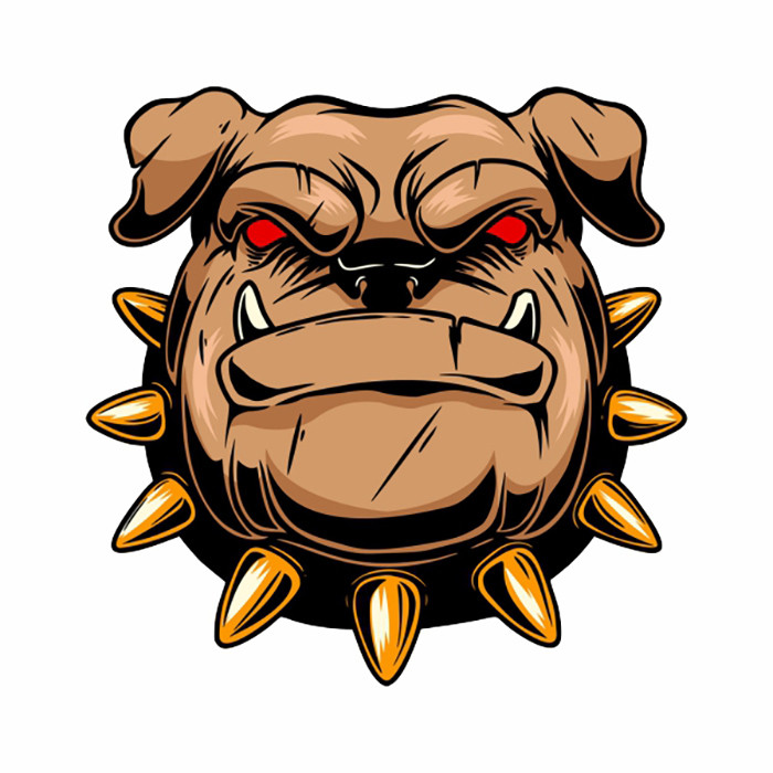   برچسب بدنه موتورسیکلت طرح Bulldog