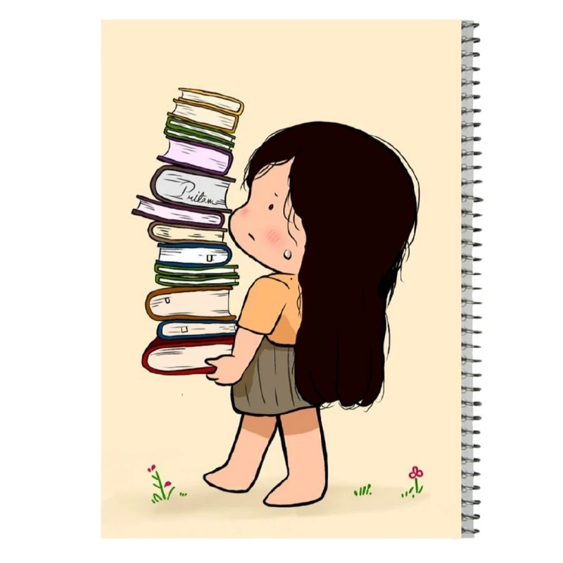 دفتر مشق 80 برگ اس جی مدل دخترک کد 10