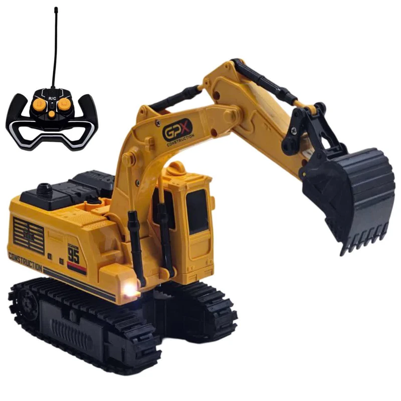 ماشین بازی کنترلی ناب سل مدل بیل مکانیکی دودزا شارژی چراغدار SPRAY BUILDER CONSTRUCTION