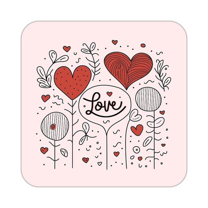 زیر لیوانی کاکتی طرح عاشقانه مدل mp38172