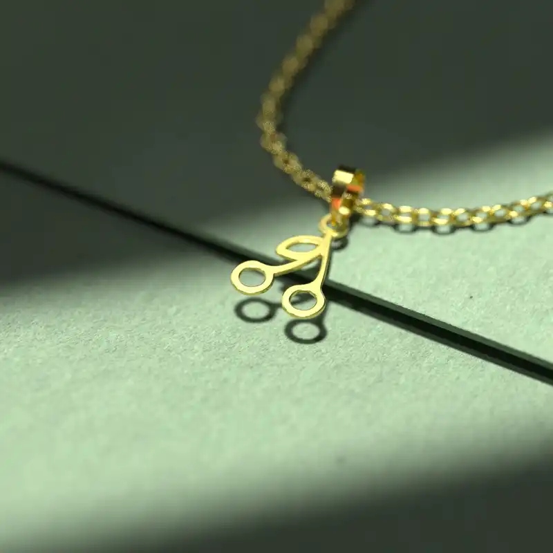 گردنبند طلا 18 عیار زنانه مدوپد مدل گیلاس کد A3-1-1250