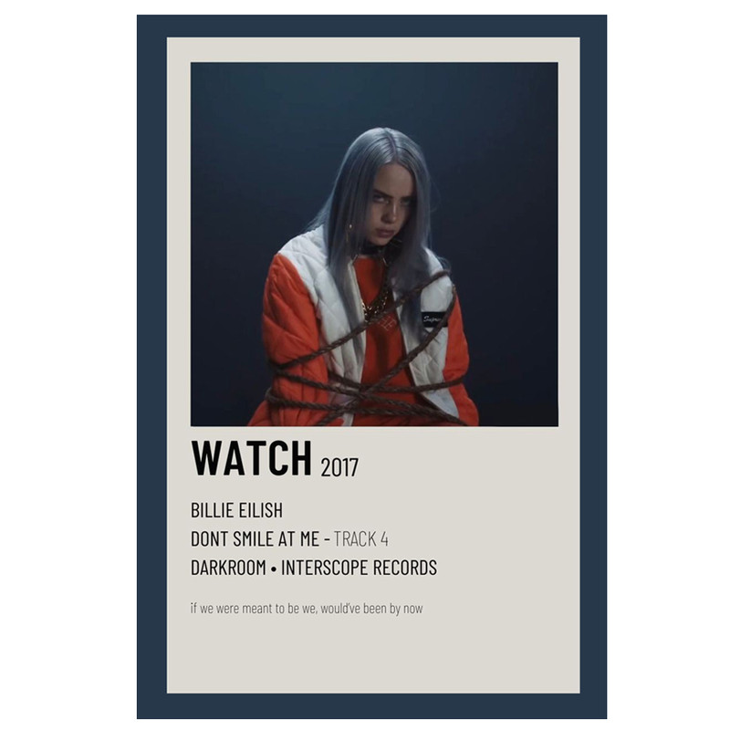 پوستر مدل اهنگ Watch طرح بیلی آیلیش Billie Eilish کد 897