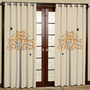 پرده مدل مخمل پانچی کد 1119-2 سایز 200x140 سانتی متر