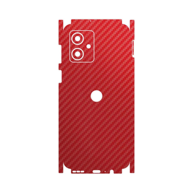 برچسب پوششی ماهوت مدل Red-Fiber-FullSkin مناسب برای گوشی موبایل موتورولا Moto G54
