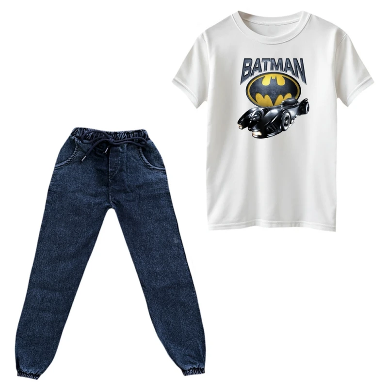 ست تی‌شرت و شلوار پسرانه مدل بتمن کد ۲۰