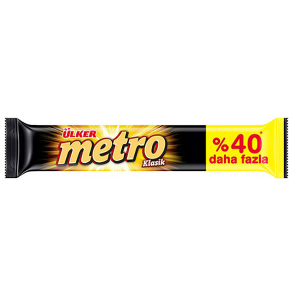 شکلات مترو دوبل اولکر با مغز بادام و کارامل و روکش کاکائو %40 - 50.4 گرم