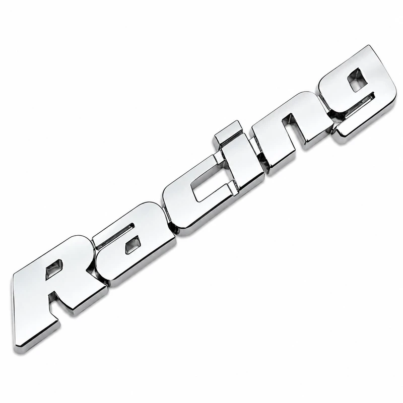 آرم رکاب و صندوق عقب خودرو طرح RACING کد A-28
