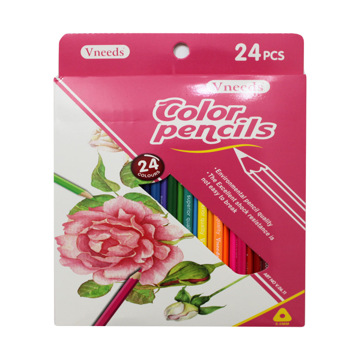 مداد رنگی 24 رنگ وینیدز مدل V06 کد 303