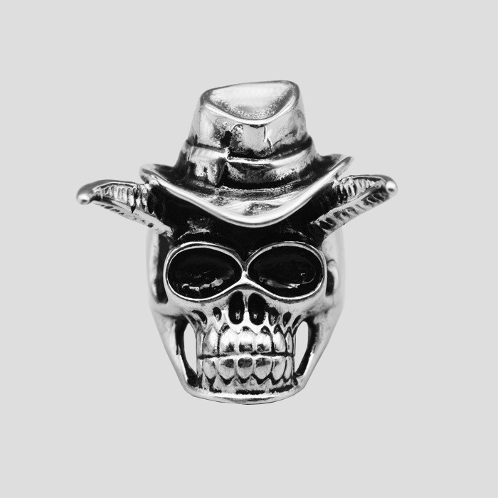 انگشتر مدل جمجمه شاخدار