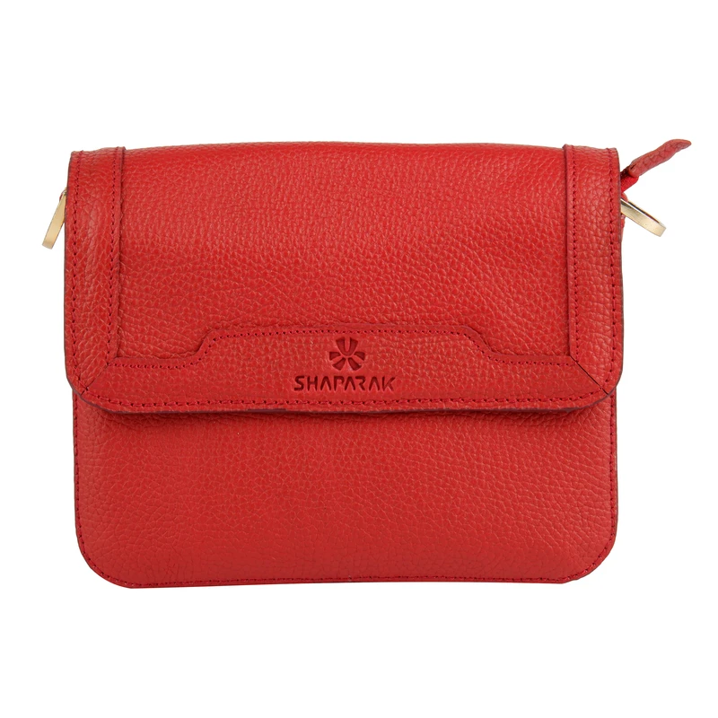 کیف رودوشی زنانه شاپرک مدل چرم طبیعی