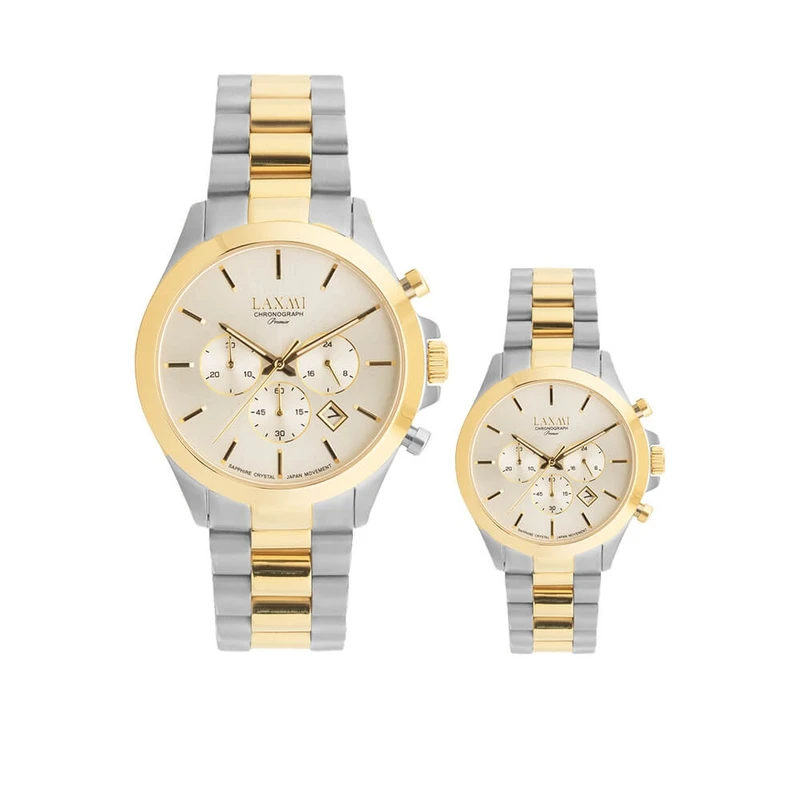 ست ساعت مچی زنانه و مردانه لاکسمی مدل 8517-3gl