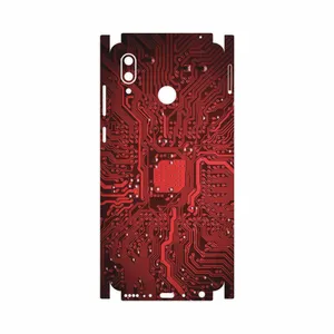 MAHOOT Red Printed Circuit Board-FullSkin Cover Sticker for Honor Play