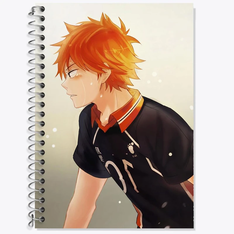 دفتر زبان 50 برگ خندالو مدل دو خط طرح هیناتا شویو انیمه هایکیو Haikyu کد 17749