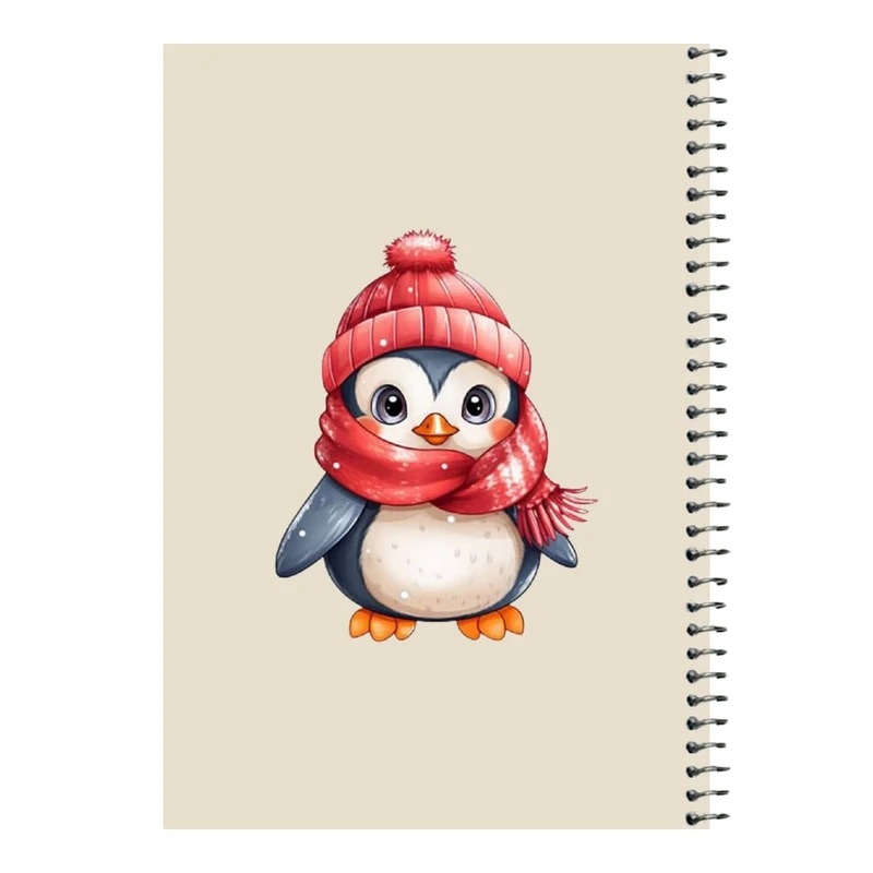 دفتر مشق 80 برگ اس جی مدل پنگوئن زمستونی   