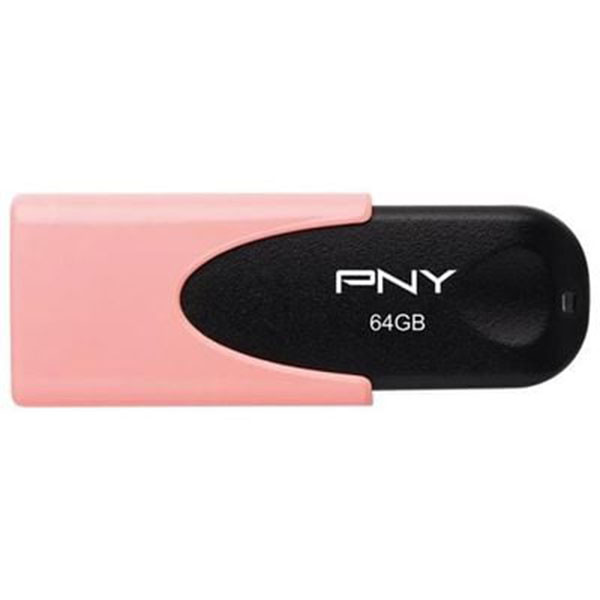 فلش مموری پی ان وای مدل ATTACHE4 PINK ظرفیت 64 گیگابایت
