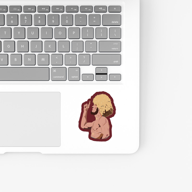 استیکر لپ تاپ بووم طرح ورزشی مدل Habib Nor mohammadof کد KT78