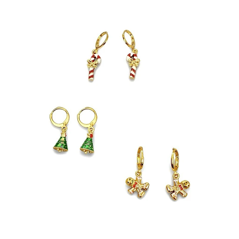 گوشواره دخترانه مدل 01 بسته 3 عددی