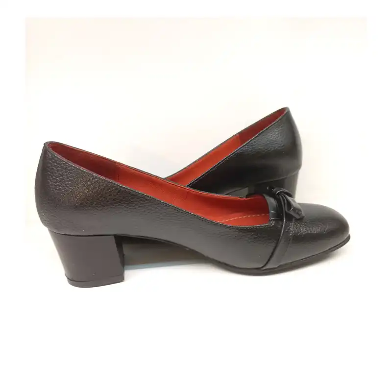 کفش زنانه سرزمین چرم کد 141769 رنگ مشکی