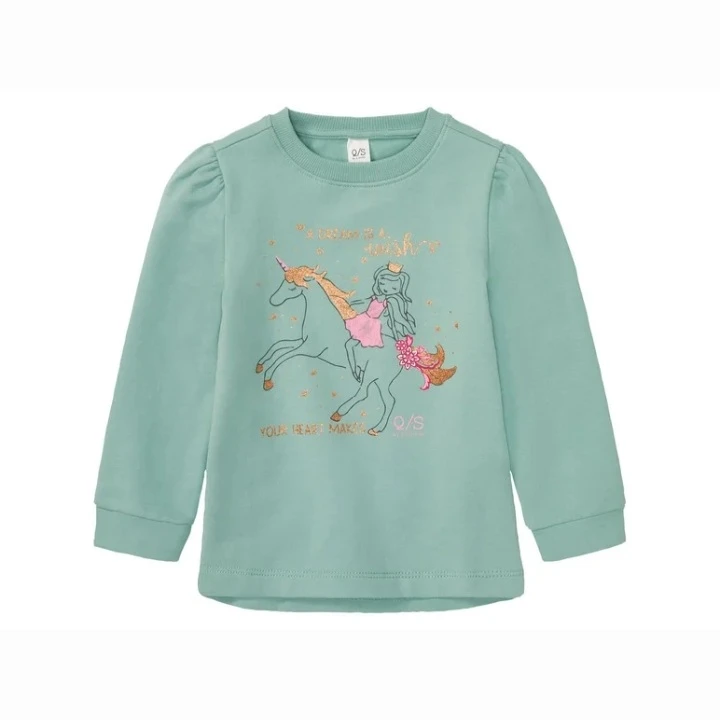 تی شرت آستین بلند دخترانه کیو اس مدل Takshakh 34