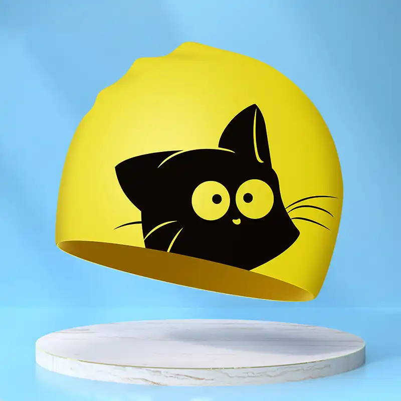 کلاه شنا طرح گربه مدل SY-402