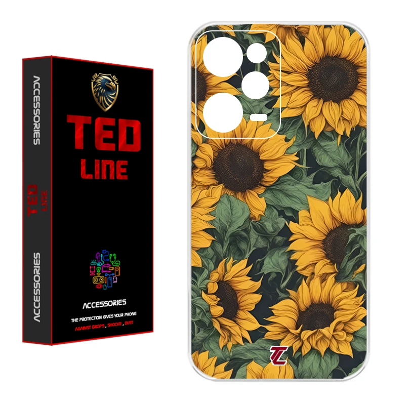 کاور تدلاین طرح گل آفتاب گردان کد 1145 مناسب برای گوشی موبایل شیائومی Redmi Note 11 Pro 4G / Note 12 Pro 4G