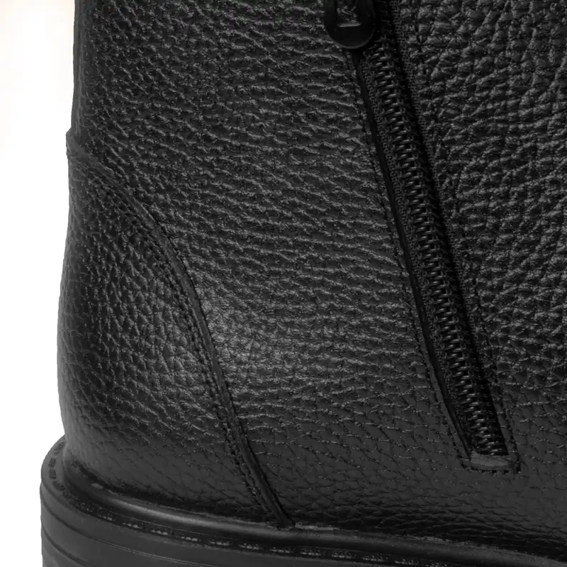 نیم بوت مردانه چرم عطارد مدل چرم طبیعی کد SH88