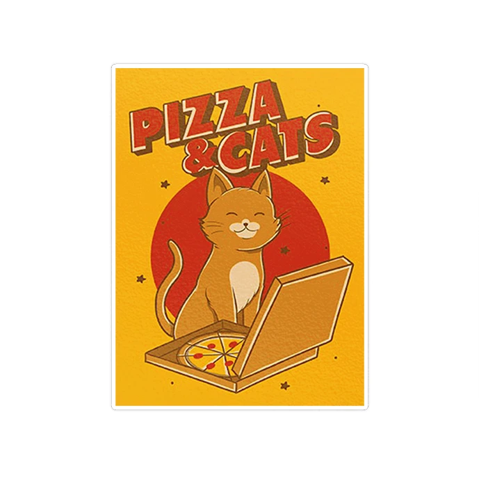 استیکر لپ تاپ ماسا دیزاین طرح pizza مدل STK1551
