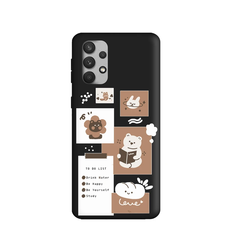کاور طرح روزمرگی خرس کد f949 مناسب برای گوشی موبایل سامسونگ Galaxy A32 4g