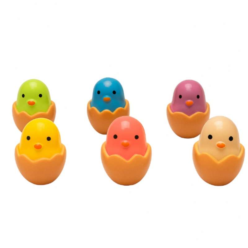 مجسمه مدل شبتاب طرح جوجه تخم مرغی کد 09 بسته 6 عددی مجسمه مدل شبتاب طرح جوجه تخم مرغی کد 09 بسته 6 عددی