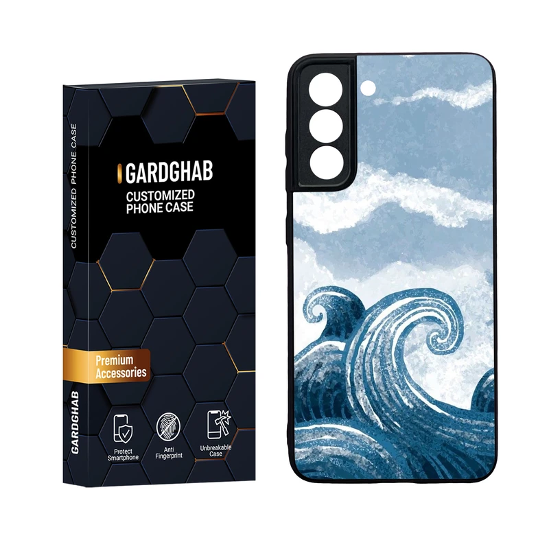   کاور گارد قاب مدل دور ژله ای پشت گلس ساده مناسب برای گوشی موبایل سامسونگ Galaxy S21 FE