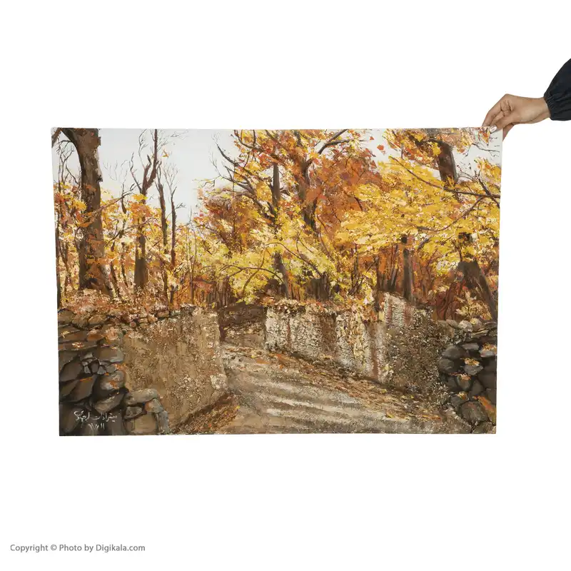 تابلو نقاشی رنگ اکریلیک مدل باغ کد 33