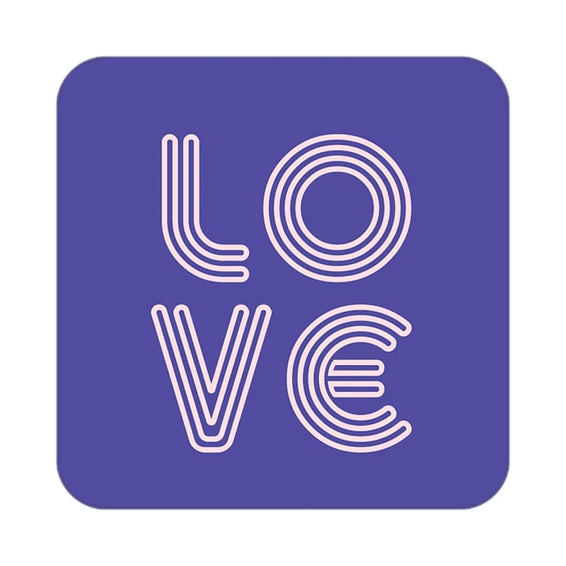 زیر لیوانی کاکتی طرح عاشقانه مدل mp39315