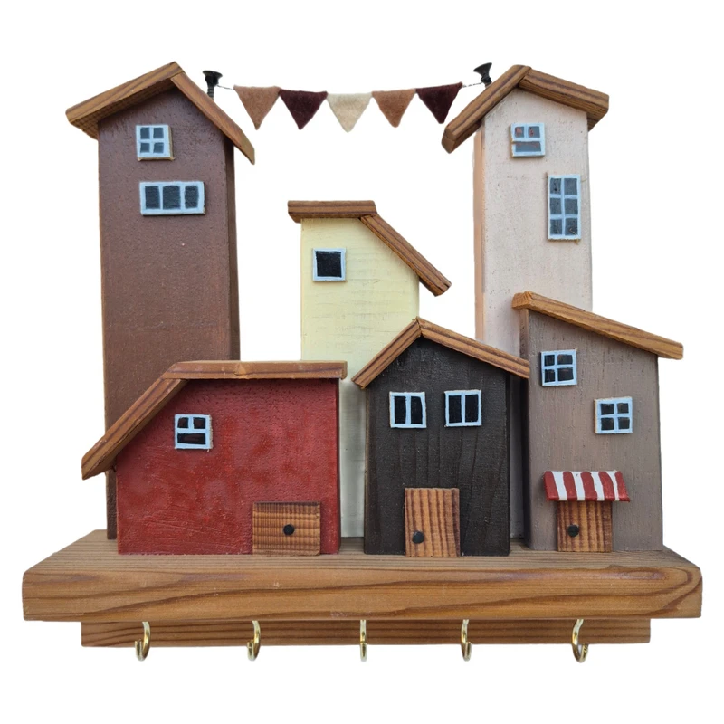 جاکلیدی دیواری چوبی مدل موکا