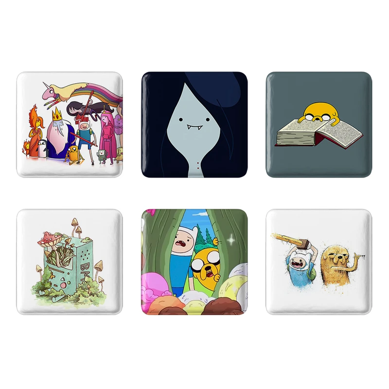 مگنت خندالو طرح انیمیشن وقت ماجراجویی Adventure Time کد 1239A مجموعه 6 عددی