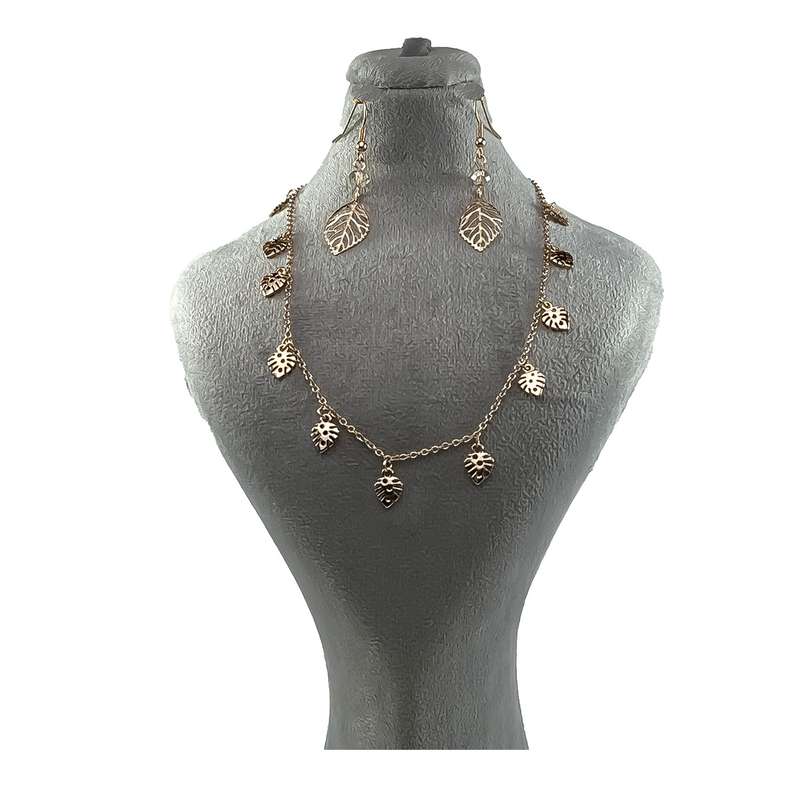 نیم ست زنانه طرح برگ