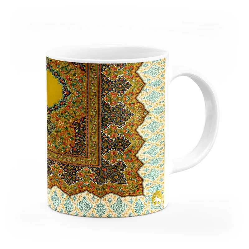 ماگ هومرو طرح فرش سنتی ایرانی مدل MG7935