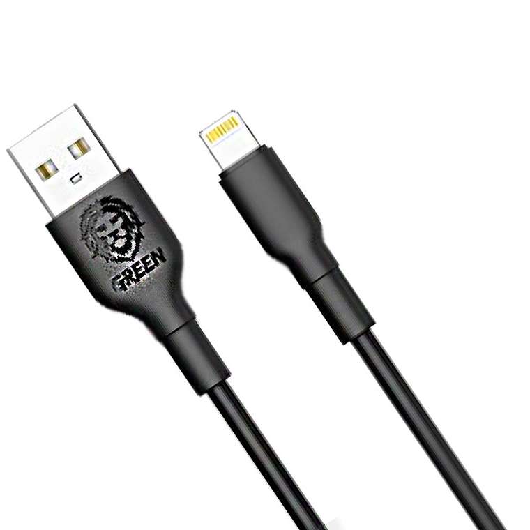 کابل تبدیل USB به لایتنینگ گرین مدل fast charge طول 3 متر
