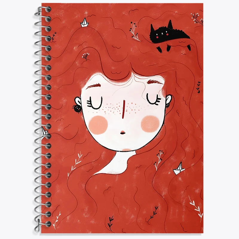 دفتر لغت 50 برگ خندالو طرح دخترانه کیوت کد N4713