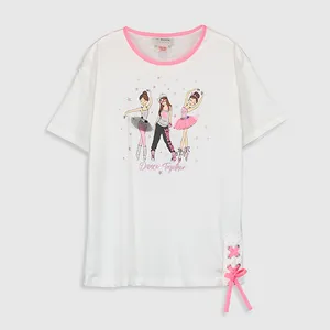 تی شرت آستین کوتاه دخترانه ال سی وایکیکی کد 99