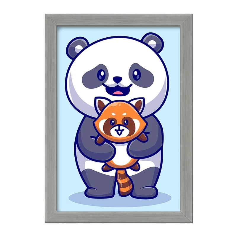 تابلو خندالو طرح حیوانات بامزه پاندا کد 29676
