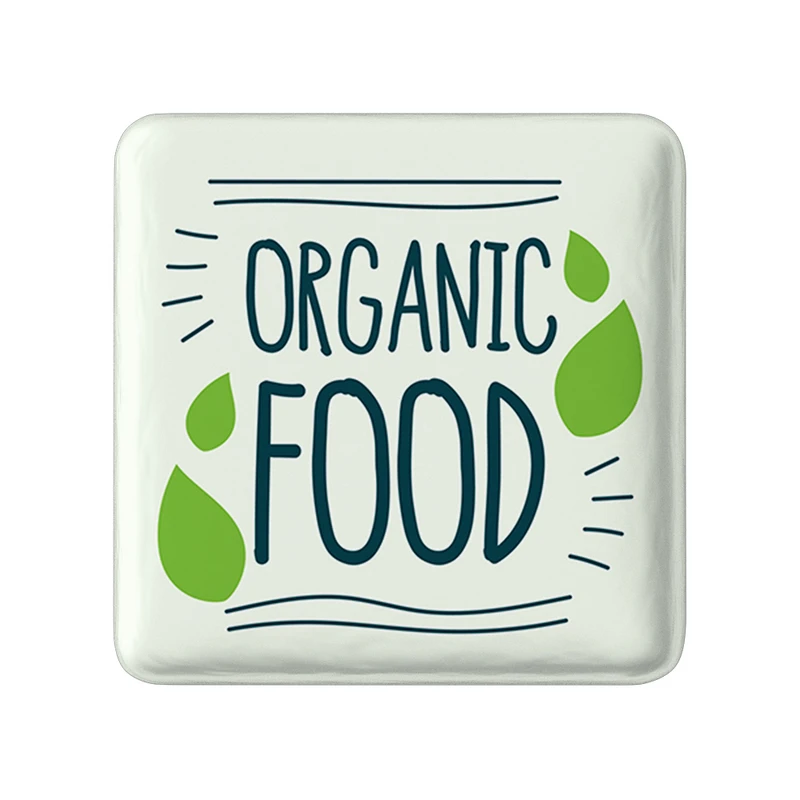 مگنت خندالو طرح وگن Vegan مدل مربعی کد 31125