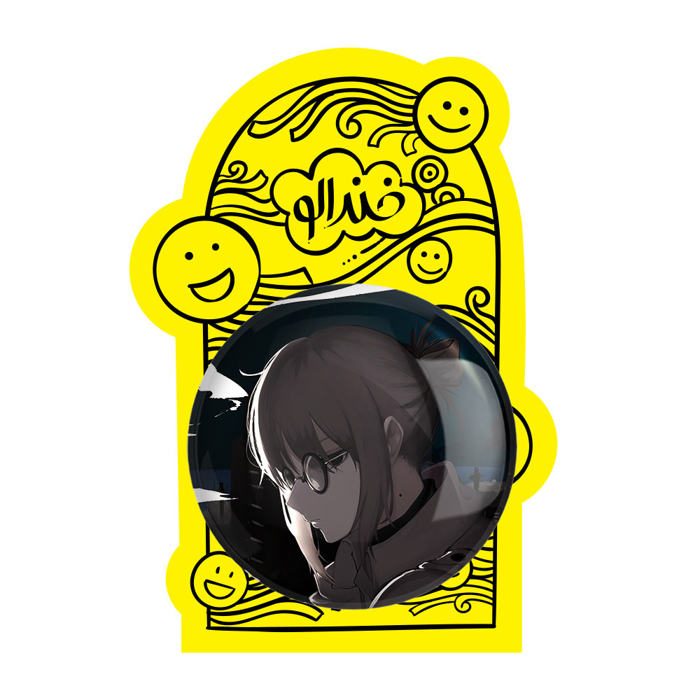 آینه جیبی خندالو طرح انکو اوگیسو انیمه کال آف نایت Call of the Night مدل تاشو کد 17801