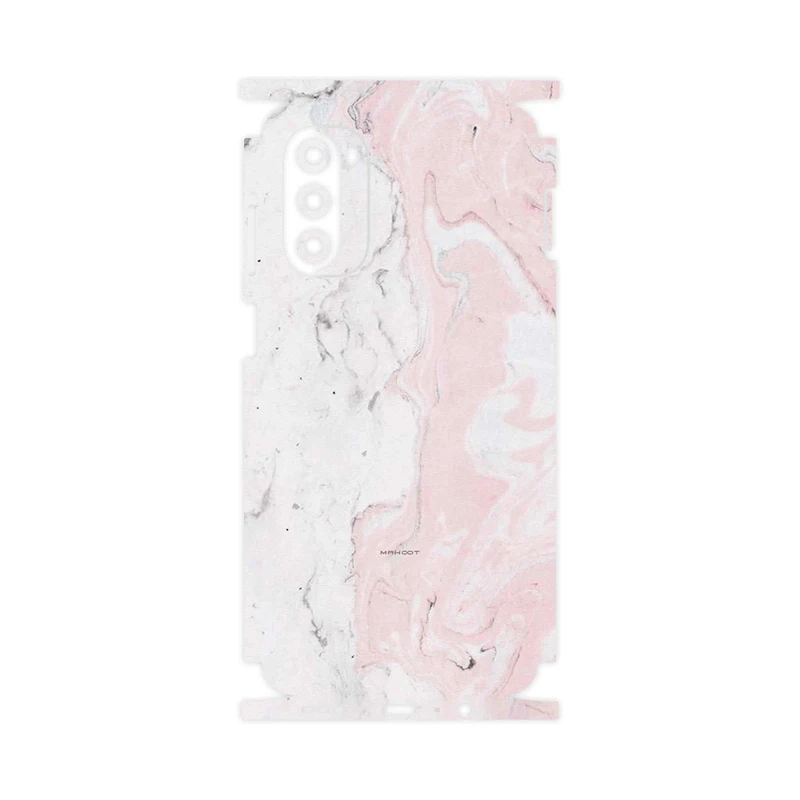 برچسب پوششی ماهوت مدل Blanco_Pink_Marble-FullSkin مناسب برای گوشی موبایل موتورولا Moto G52