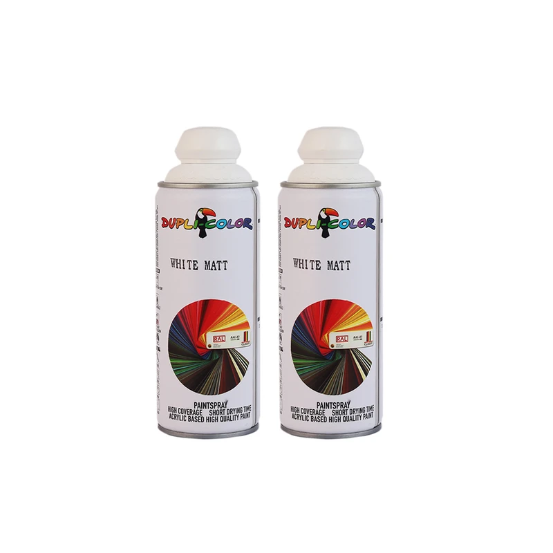 اسپری رنگ سفید مات دوپلی کالر مدل RAL White Matt حجم 400 میلی لیتر مجموعه 2 عددی