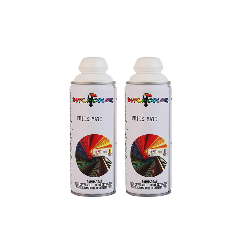 اسپری رنگ سفید مات دوپلی کالر مدل RAL White Matt حجم 400 میلی لیتر مجموعه 2 عددی