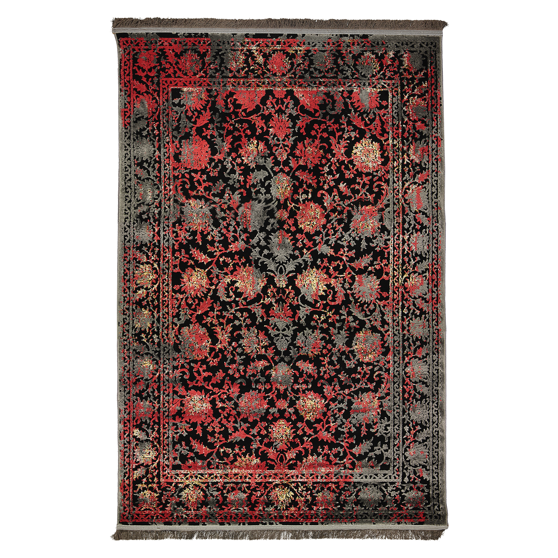 فرش ماشینی برسام کد 9129 زمینه مشکی