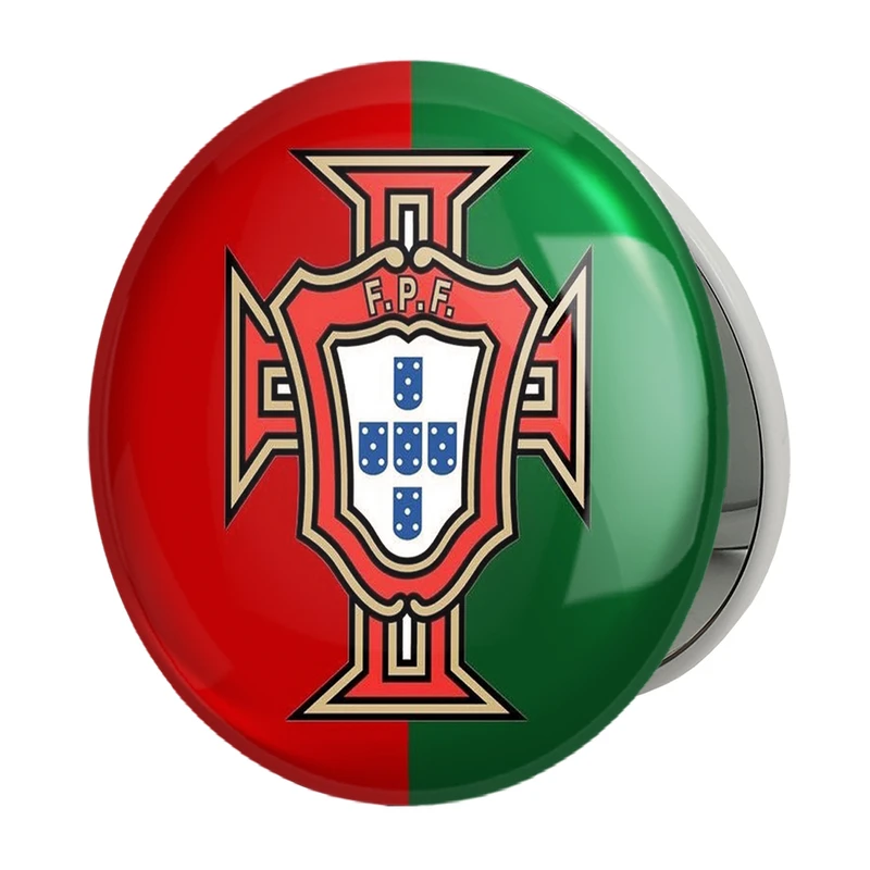 آینه جیبی خندالو طرح تیم ملی پرتغال مدل تاشو کد 2024 